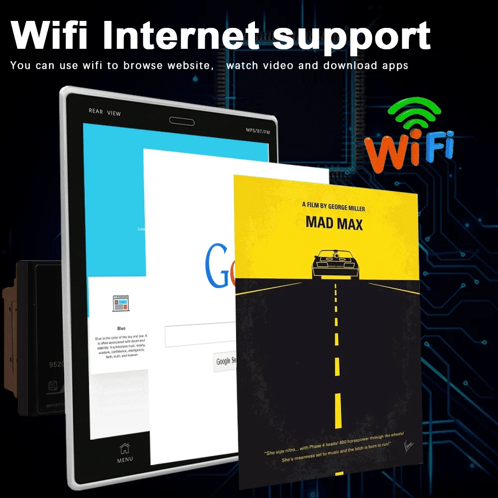 $110.90 Podofo 2 Din Car radio Auto 9.5'' Vertical Screen Car Multimedia Player Universal Auto Stereo GPS MAP For Volkswagen Nissan Kia