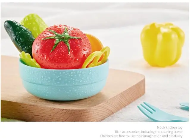 Моделирование cocina infantil звук и свет спрей для воды набор игрушечной посуды стол для приготовления пищи игровой дом кухонная плита пластиковая пищевая игрушка