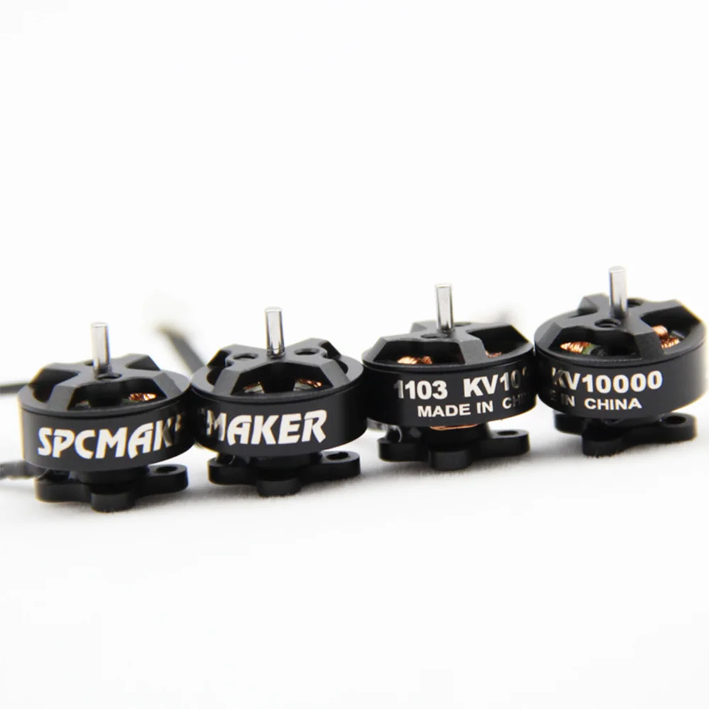 1/2/4 шт. Spcсоздатель 1103 10000KV бесщеточный мотор Mini Whale HD 75 мм 2 3S Lipo запасные части для