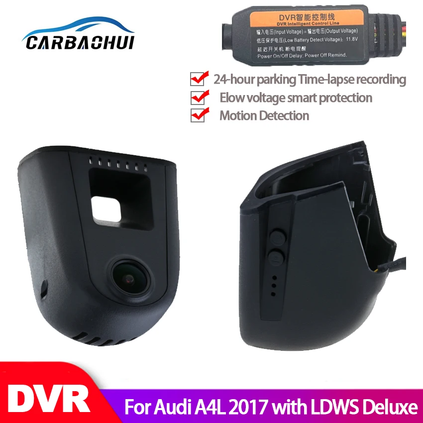 Автомобильный видеорегистратор Wifi камера для Audi A4L 2017 с LDWS Deluxe Novatek 96658 Высокое