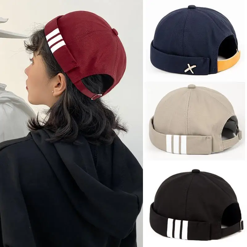 star same style Spring Summer Women Bucket Cap Brimless Cotton bonnets peaked cap Panama hat bonnet Fishing chapeu bucket | Аксессуары