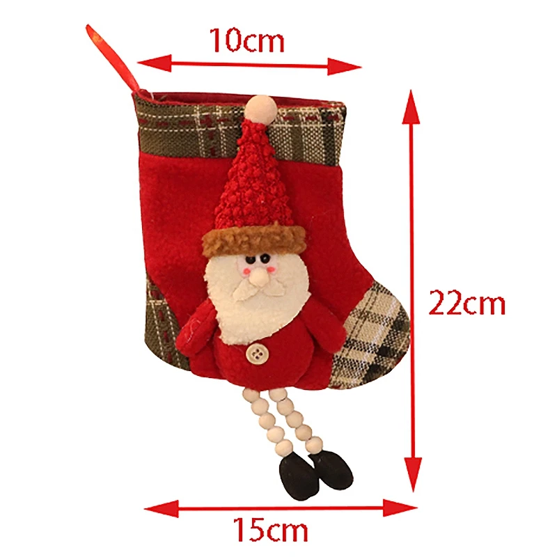 

Promotion! 3 Pcs Christmas Stocking Classic Personalized Santa, Snowman, Reindeer Xmas Character for Christmas Party Decorations