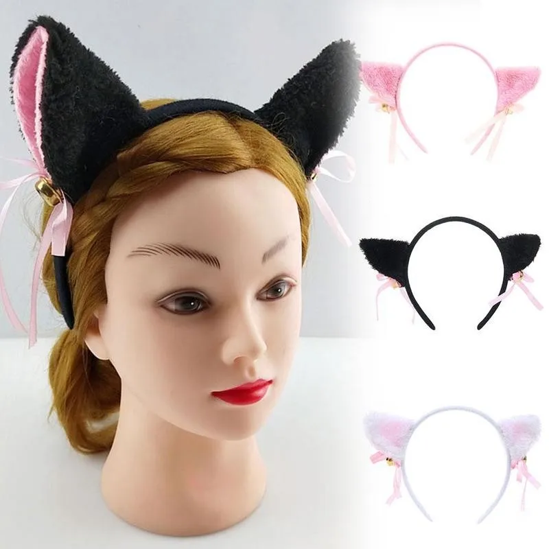 1 Pc Headband Masquerade Halloween Cat Ears Cartoon Party Hair Ears Anime Costume Headband Accessories Birthday Cosplay C9A1