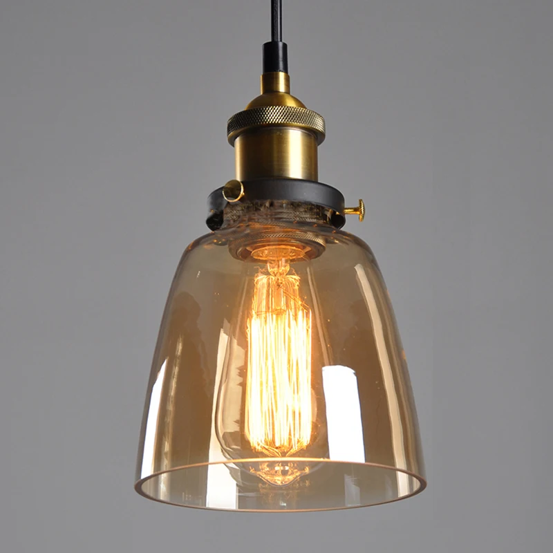 Современный простой светильник E27 в стиле индастриал Подвесная лампа с Е27 4 стиля