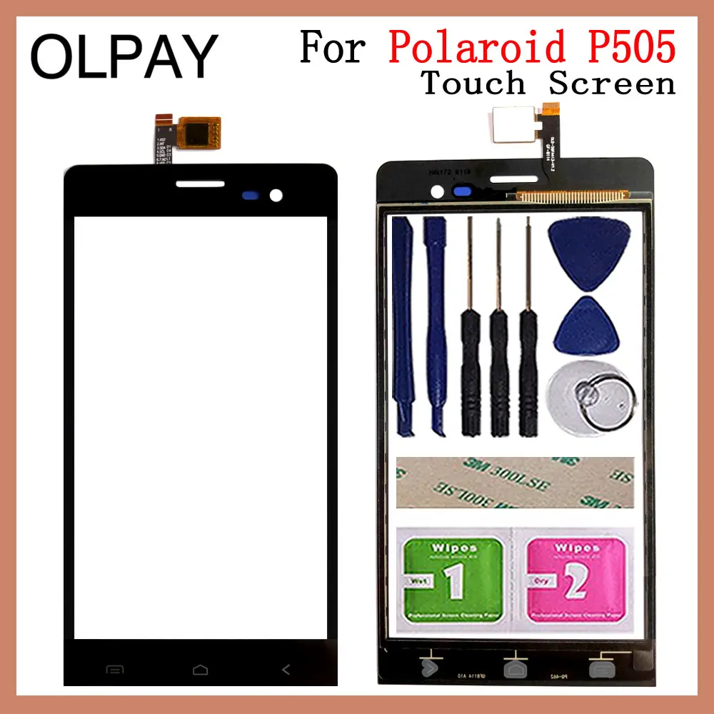 

Сенсорный экран 5,0 дюйма для Polaroid P505, сенсорный экран, дигитайзер, панель, переднее стекло, сенсор объектива, ремонт и инструменты