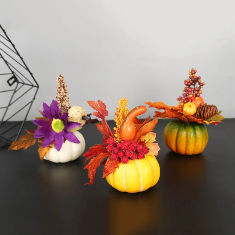 

1 шт. имитация тыквы Золотая осень Тыква Хэллоуин Тыква украшения на День Благодарения Тыква реквизит домашние украшения