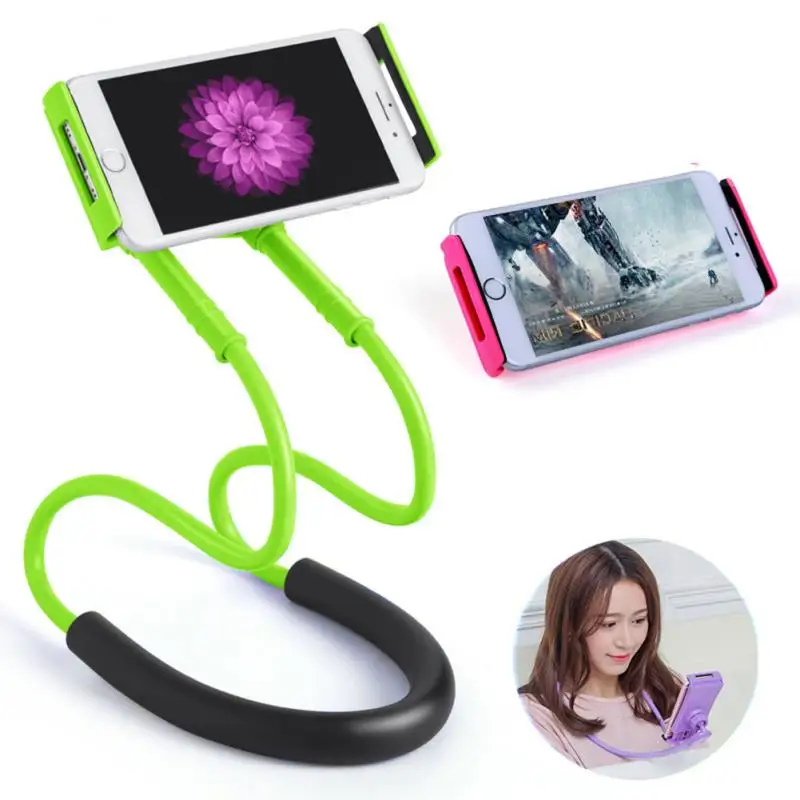 

Lazyer Neck Phone Holder With Pendant Neck Adjustable Phone Holder For IPhone Xiaomi Flexible Waist Hanging Phone Bracket Stand