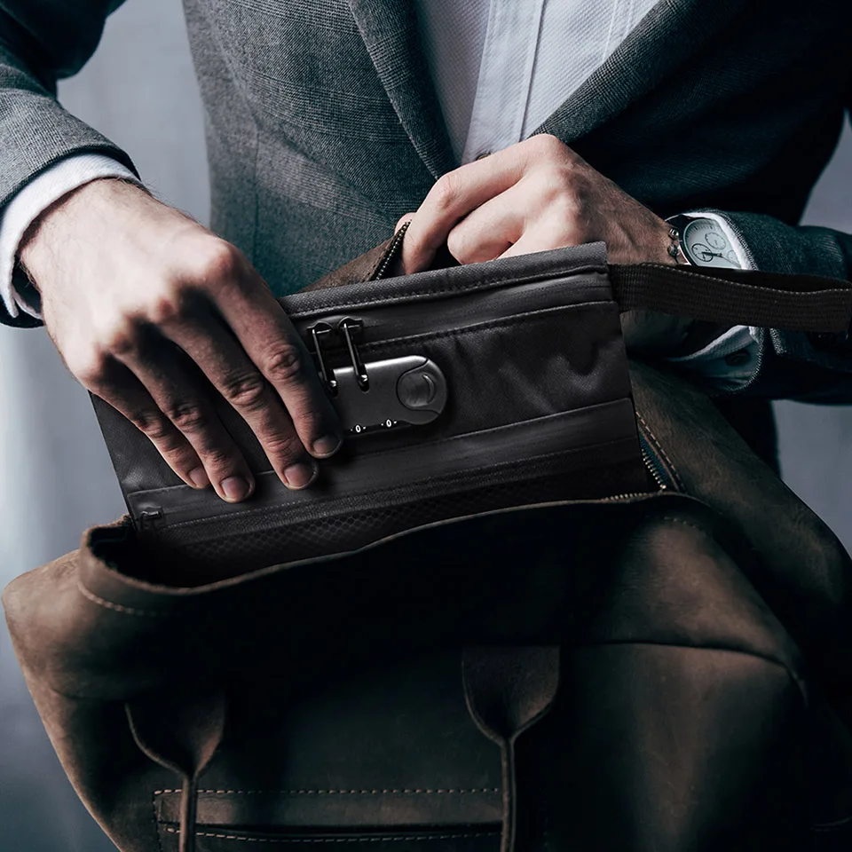 Оригинальная кожаная сумка Veeape с защитой от запаха и подкладкой комбинированным