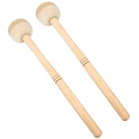 drumsticks wool felt drum sticks non slip bass drum sticks indispensable musical instrument accessories 2 pieces