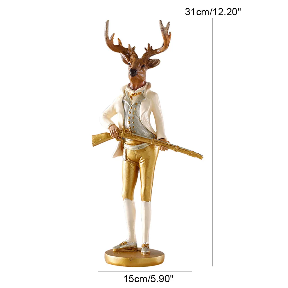 Strongwell в джентльменском стиле кролик с рисунком оленя миниатюрная Статуэтка