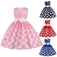 girls mouse cosplay cartoon costume kids summer short sleeve polka dot princess dress up children birthday party clothing