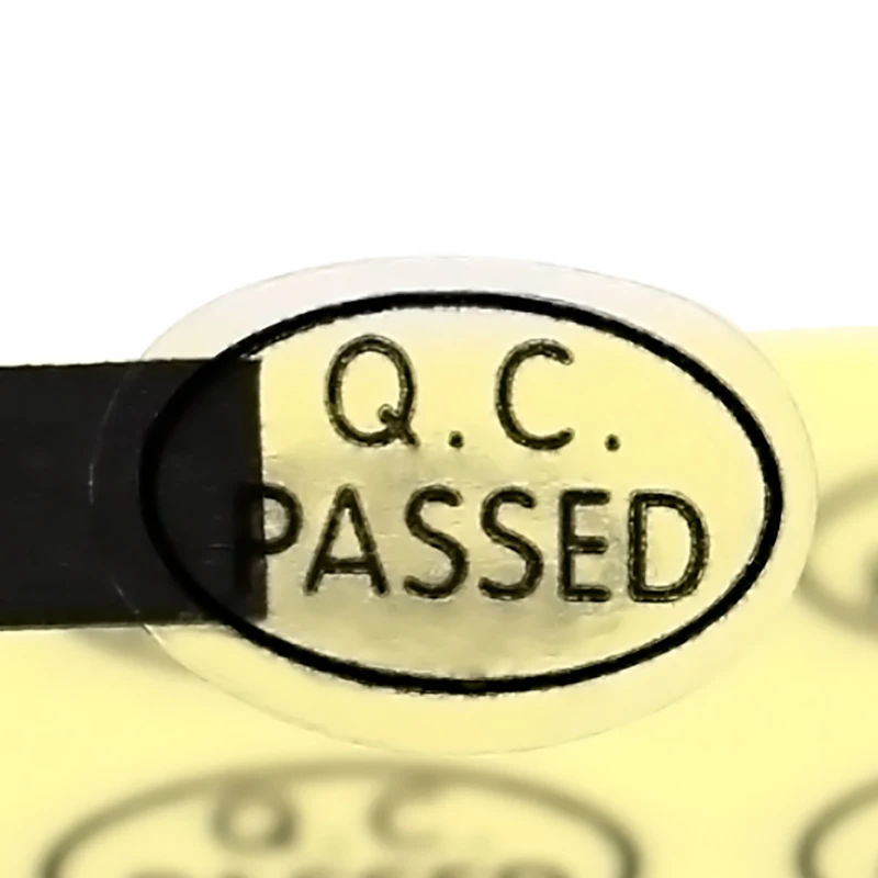 

Прозрачная Самоклеящаяся маленькая круглая лазерная этикетка, зеленая квалифицированная наклейка