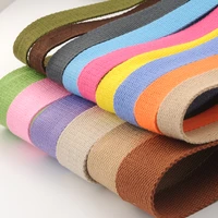 2 meters 32mm canvas ribbon belt bag cotton webbing polyestercotton webbing knapsack strapping sewing bag belt accessories