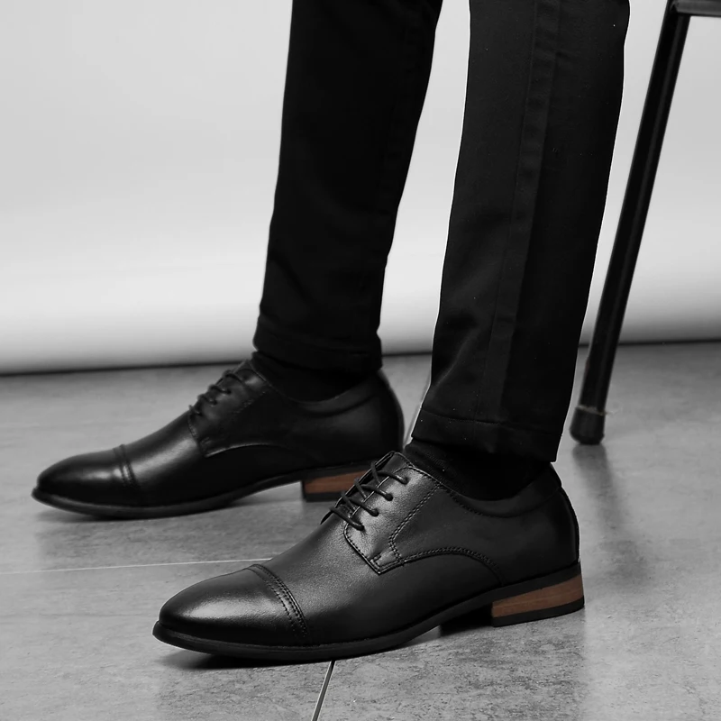 Новые Мужские модельные туфли Официальная итальянская обувь для мужчин ручной