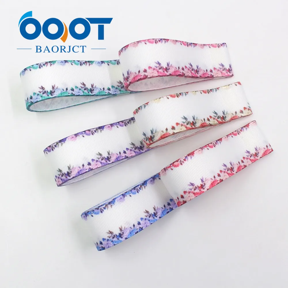 OOOT BAORJCT термопереводные ленты 25 мм 10 ярдов с цветочным принтом для свадебной