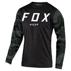 Футболка HUUP foxmtb Мужская, горнолыжная тенниска amouflage, майка для горных велосипедов и мотоциклов, одежда для горных и шоссейных гонок