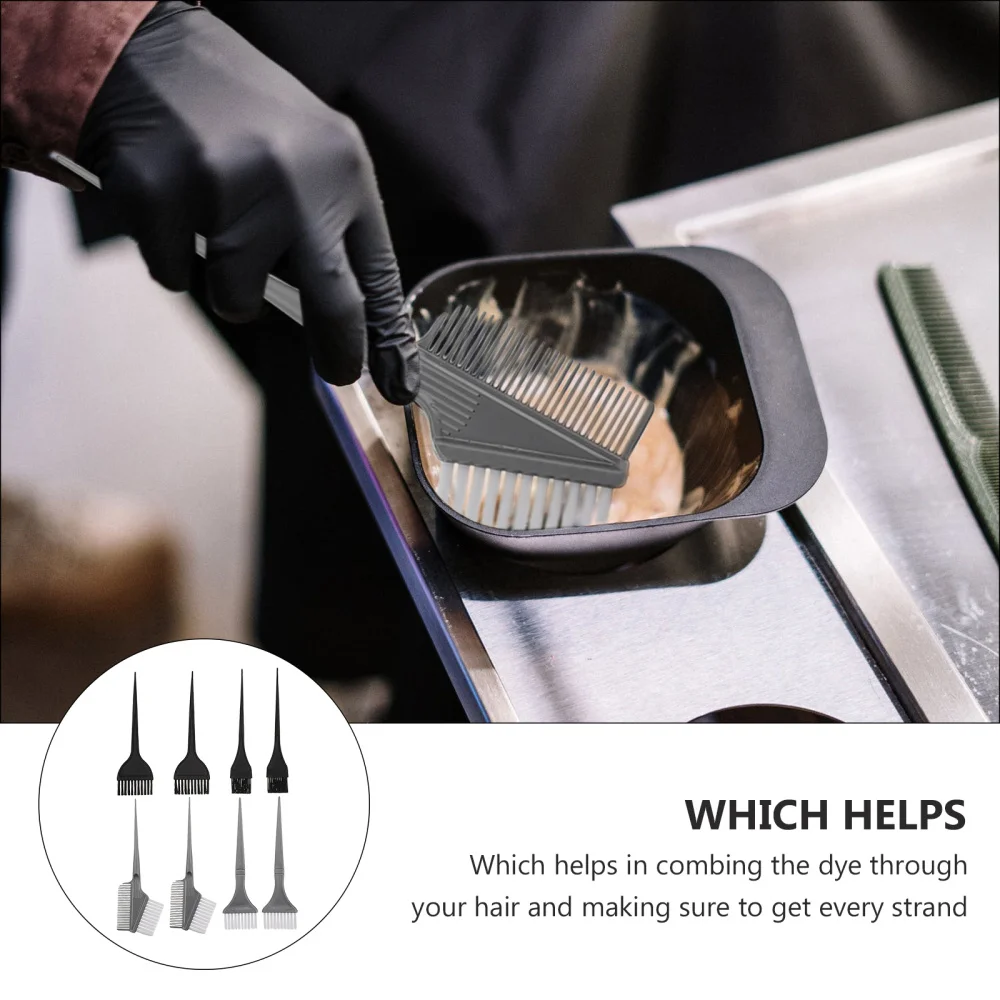 

8pcs Hair Salon Hair Color Brush Hair Dyeing Brush Tool Hair Coloring Brush