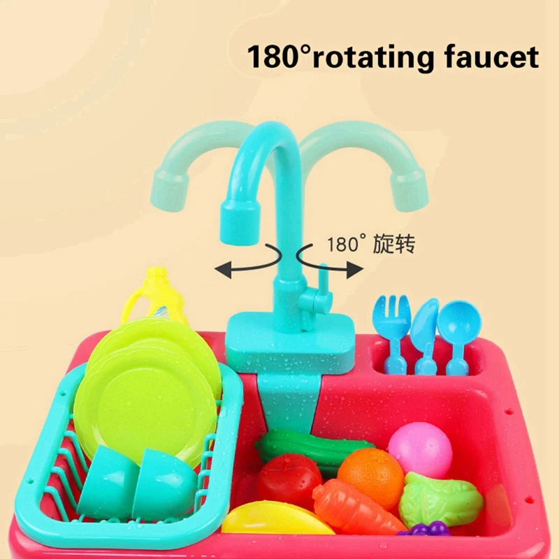 Пластиковая имитация кухонной раковины автоматическая система водного цикла