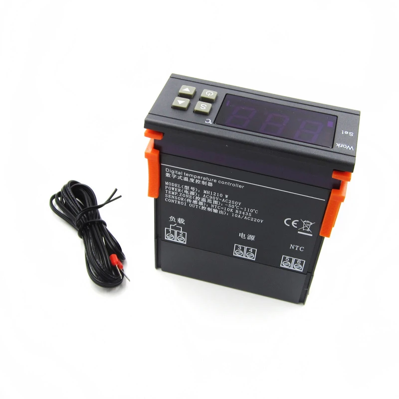 MH1210W 90-250V 10A 220V Цифровой термостат регулятор температуры-50 контроль | Электронные