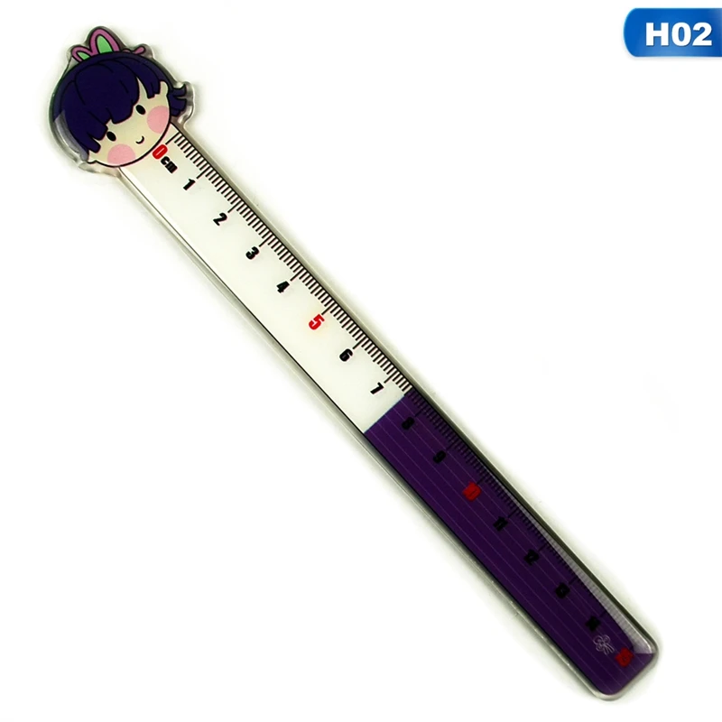 

Anime Demon Slayer: Kimetsu No Yaiba Kamado Tanjirou Cosplay Ruler Measuring Scale Students Measure Straight Ruler Gift For Kids