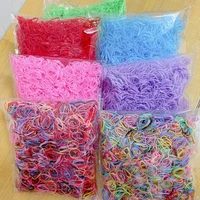 1 pack kids small rubber bands ponytail holder disposable elastic hair bands for baby girls gum scrunchie hair ties accessories