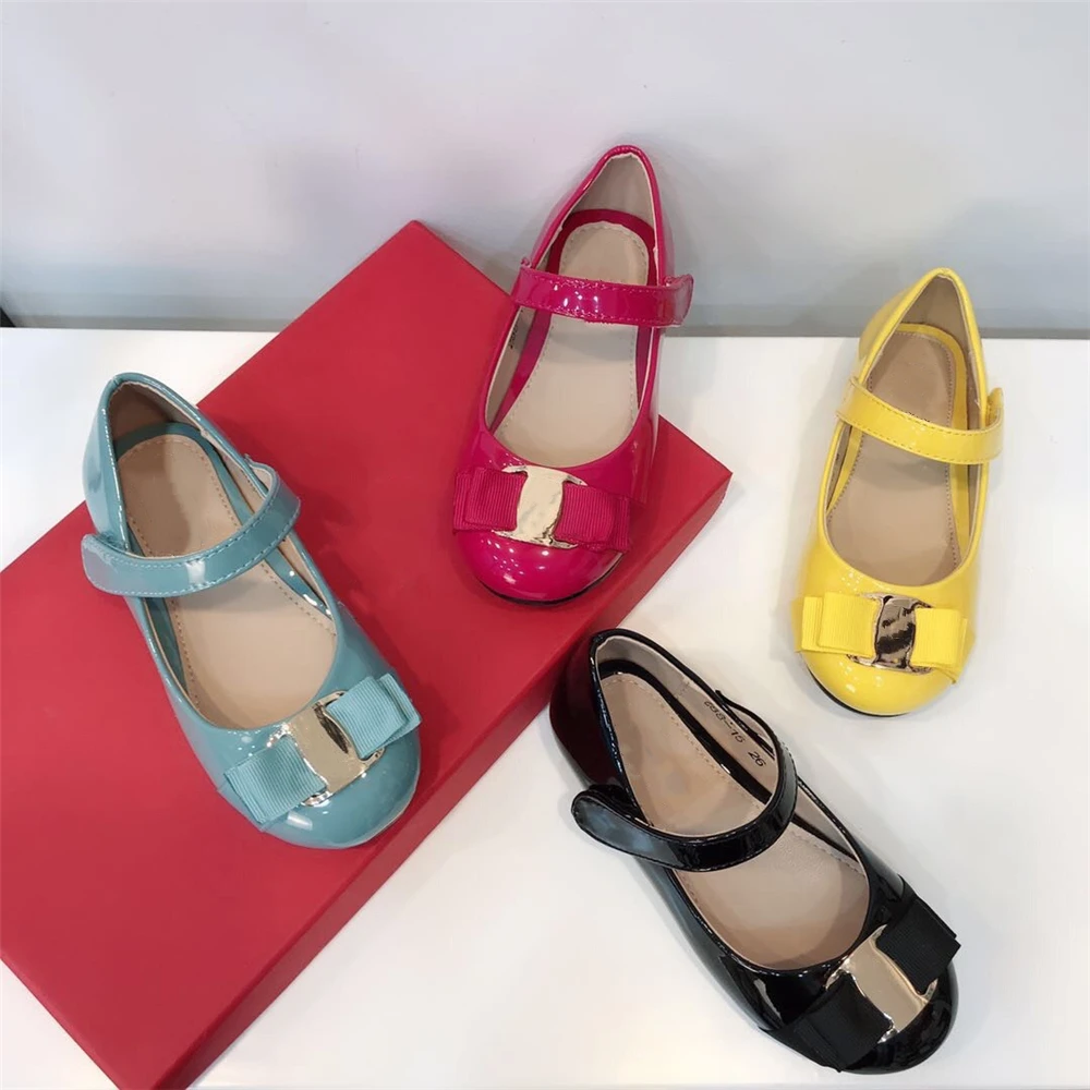 Туфли принцессы для девочек из натуральной кожи модные стильные милые туфли на