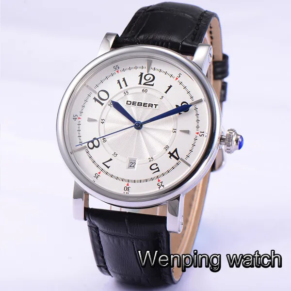 Классический Модный чехол из розового золота 43 мм мужские механические