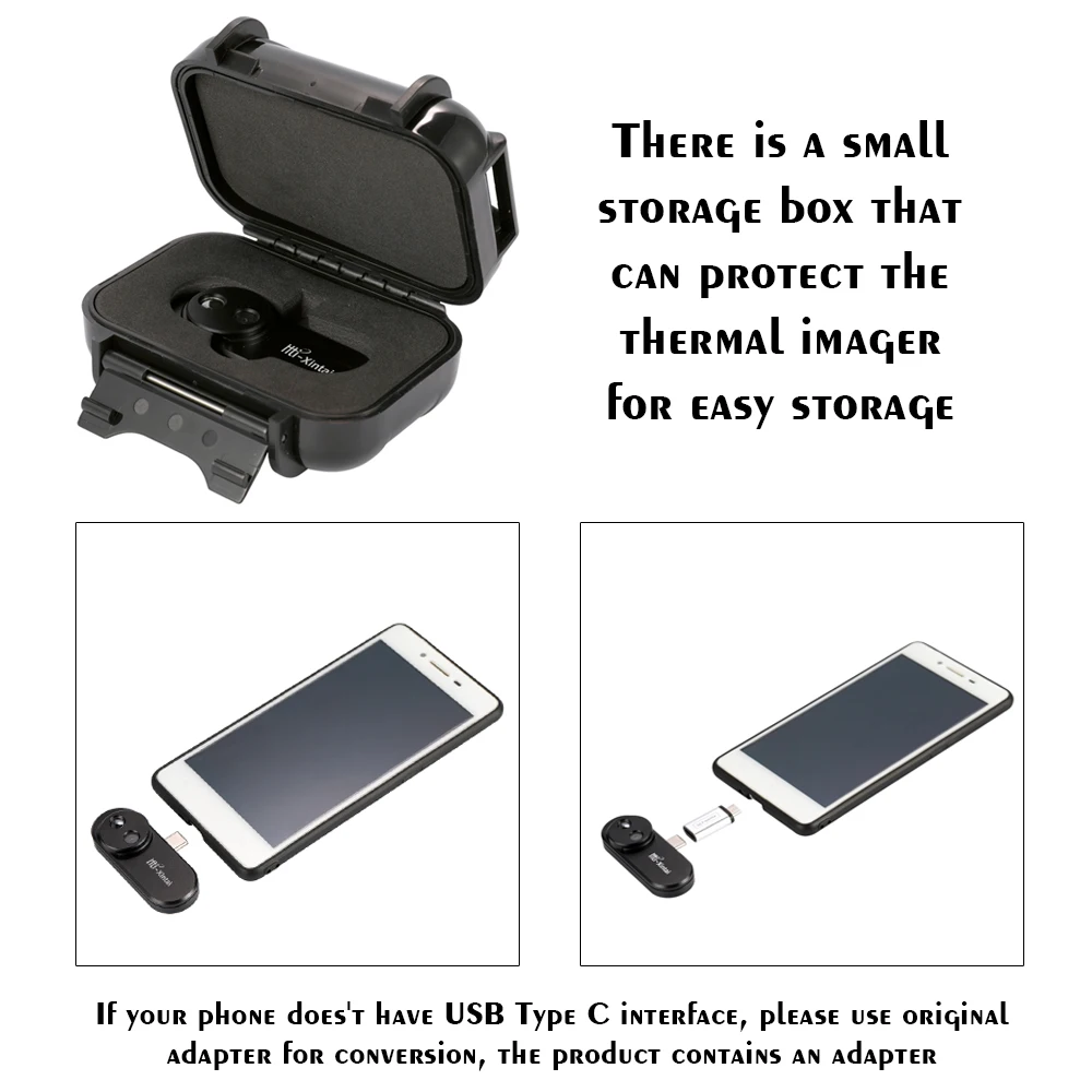 Hti мобильный телефон тепловизор инфракрасный поддержка видео и фотографий