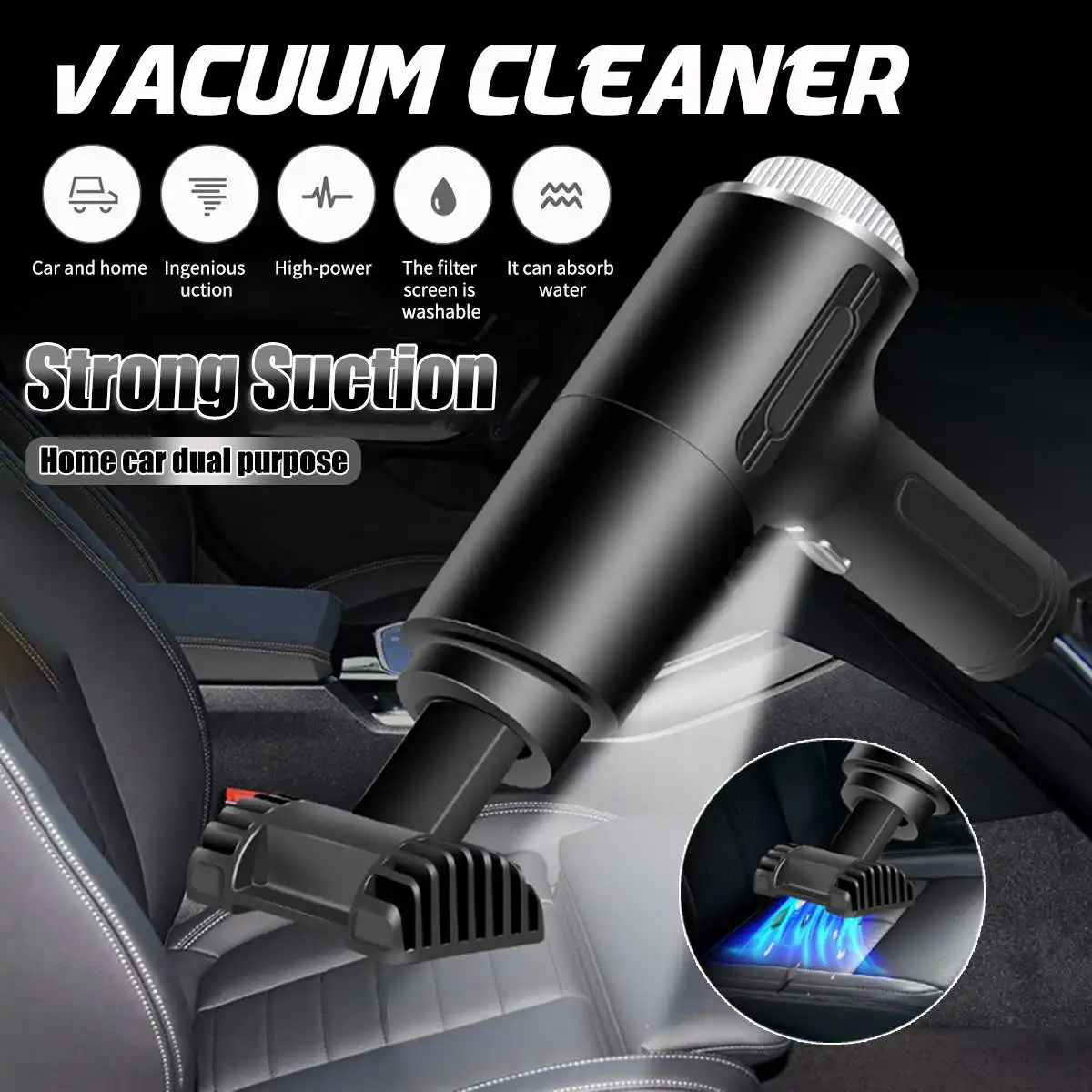 

Portable Car Vacuum Cleaner Wireless wired Rechargeable Household Handheld Automatic Vacuum Cleaner 20000pa High Suction Power