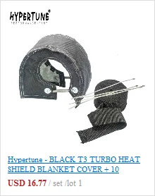Hypertune Полный титан T3 турбо одеяло Турбо тепловой щит подходит: t2 t25 t28 gt28 gt30 gt35 и большинство t3 турбо 1303-2 T/TBF03