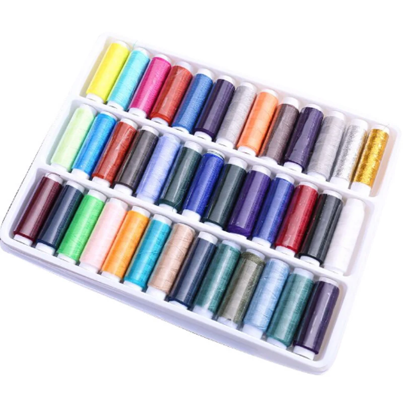 39 цветов ручная работа швейная нить домашняя вышивка машина линия коробка