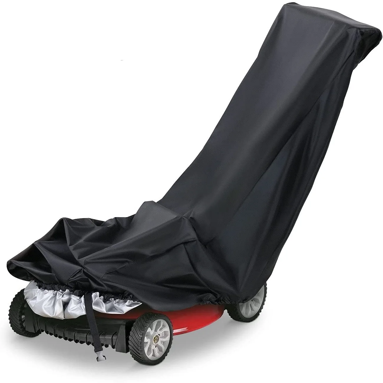 

Чехол для газонокосилки, водонепроницаемый, сверхмощный чехол для газонокосилки, защита от ультрафиолета, универсальный чехол с кулиской, сумка для хранения