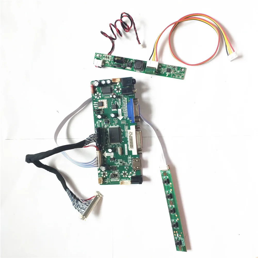 Контроллер для ЖК-экрана Fit LM230WF5-TLF1/TLF2/TLF4 с разъемами VGA, HDMI, DVI, поддержкой 1920*1080, LVDS 30 Pin и подсветкой WLED на базе M.NT68676.