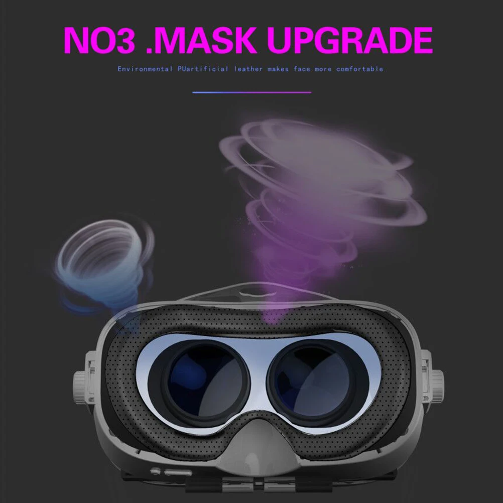 3D VR Headset Virtual Reality Glasses for Video Film Compatible iPhone and Android Smartphones | Электроника