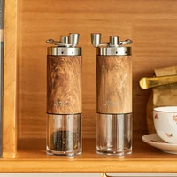 adjustable thickness manual coffee grinder stainless steel foldable handle coffee bean miller portable kitchen tool grinders