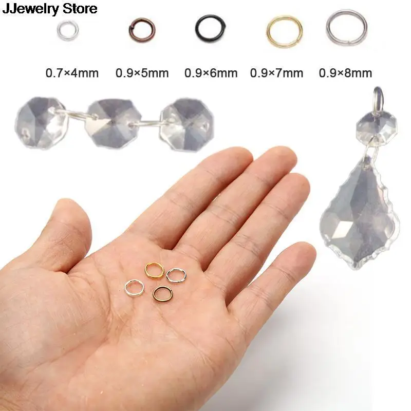 100pcs Jump Rings Split 4mm/5mm/6mm/7mm/8mm For Jewelry Ornament Opening Connection Ring | Украшения и аксессуары