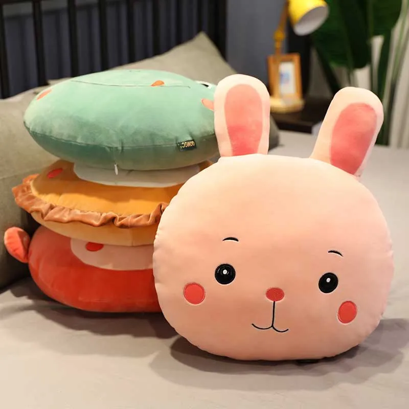 Мягкая подушка в виде животного 35x35 см 4 рисунка | Игрушки и хобби