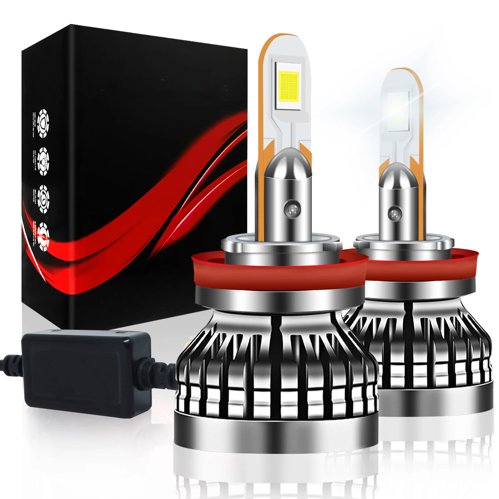 

2Pcs 30000LM H4 H7 LED Canbus Car Headlight H1 H8 H9 H11 9005 HB3 9006 HB4 9012 Mini CSP Car Light Bulbs Automobiles Auto Lamp