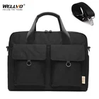 Сумка для ноутбука 15,6 14 дюймов Водонепроницаемый портфель для ноутбука Macbook Air Pro Office компьютер через плечо сумки из натуральной кожи большой деловые сумкиогофункциональная Дорожная Черный X61C