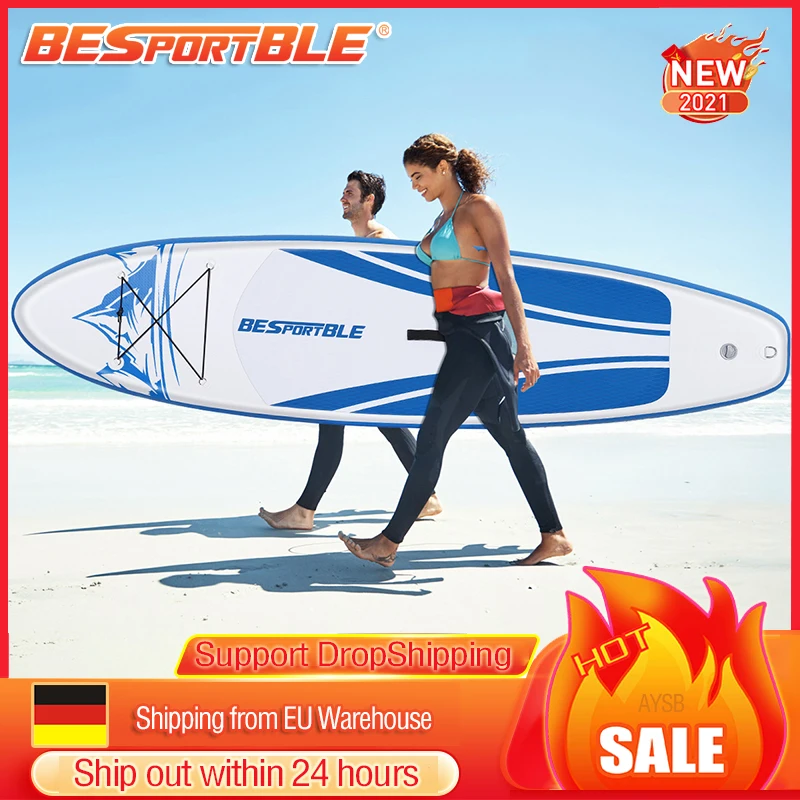 

BESPORTBLE Paddle Board Premium Inflatable Paddle Board Stand up Paddle Board Bonus Manual Pump Ankle Leash Repair Kit for Adult