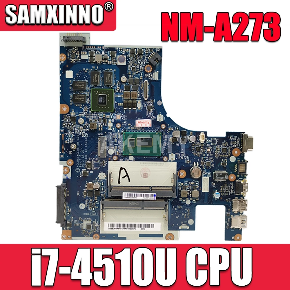 

ACLUA/ACLUB NM-A273 20E7 для lenovo Z50-70 G50-70M Материнская плата ноутбука процессор i7-4510U GPU: GT 840M/820M FRU:5B20G45436