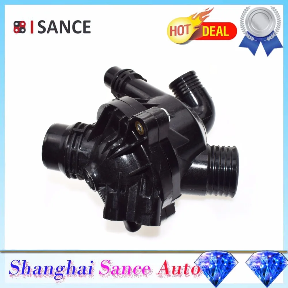 ISANCE передний двигатель охлаждающей жидкости термостат Корпус Датчик 11537550172 для