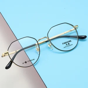 Reven Jate 7050 Full Rim Eyewear Prescription Eyeglasses Frame Women Round Myopia Optical Korean Gla in Pakistan