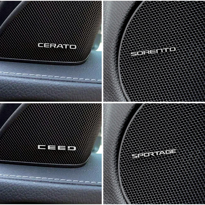 4 шт. для Kia rio ceed sportage cerato soul sorento picanto optima Hi-Fi динамик аудио значок стерео эмблема