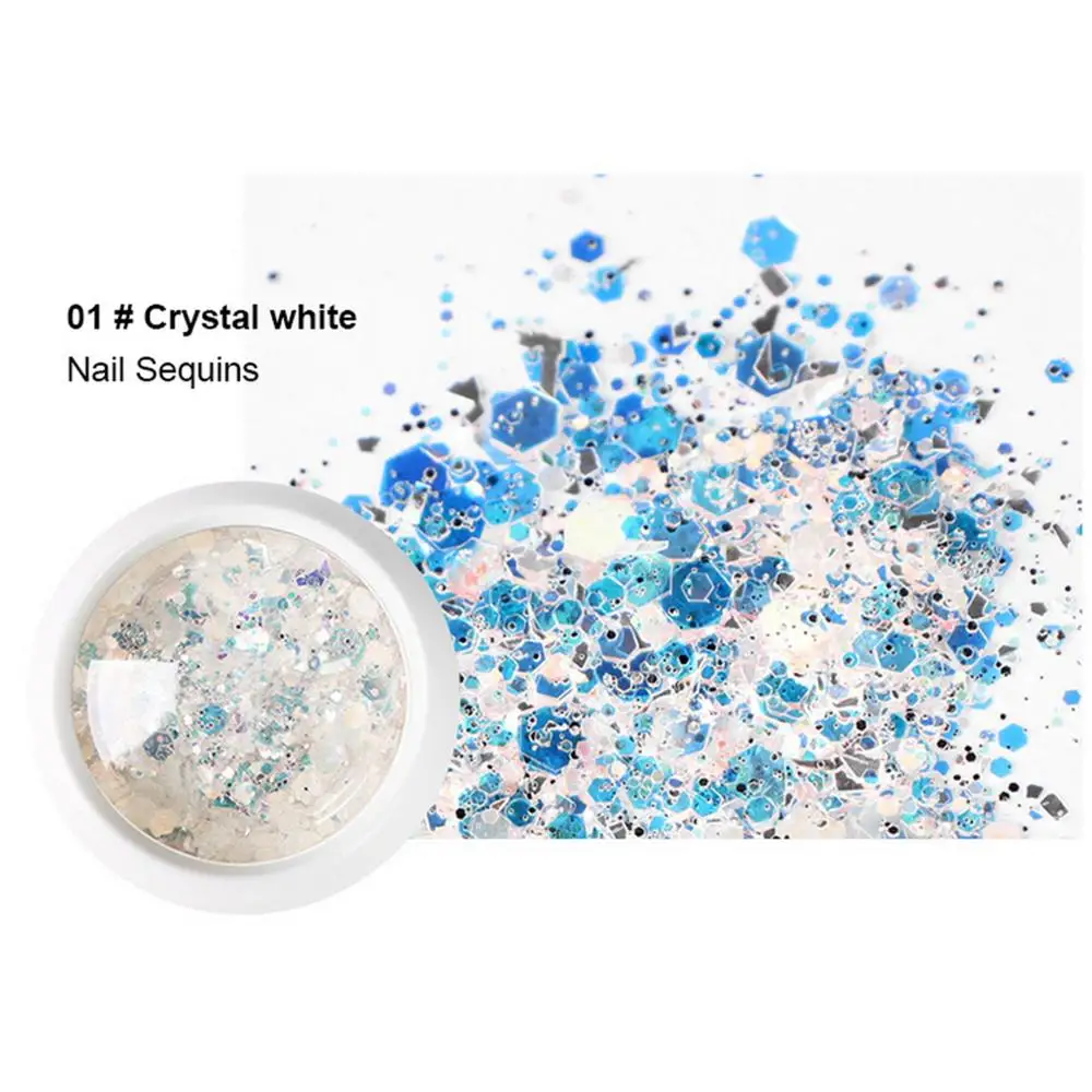 

Anmas Rucci 10g Nail Flakes Sequins Nail Sequins Aluminum Irregular Flakes Nail Colorful Flakes Manicure Nail Art Decoration