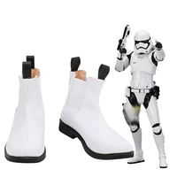 war cosplay shoes anime white soldier stormtrooper boots halloween costumes accessory custom made