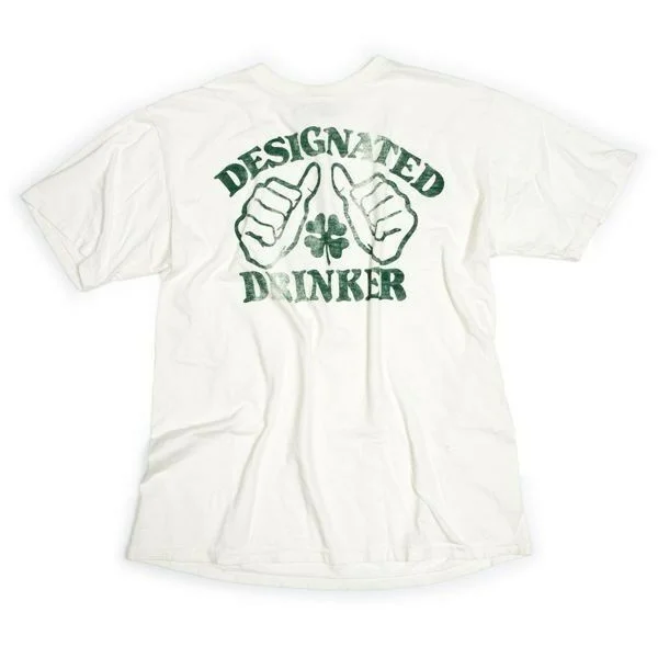 

Junk Food T-Shirt Men - Designated Drinker - White