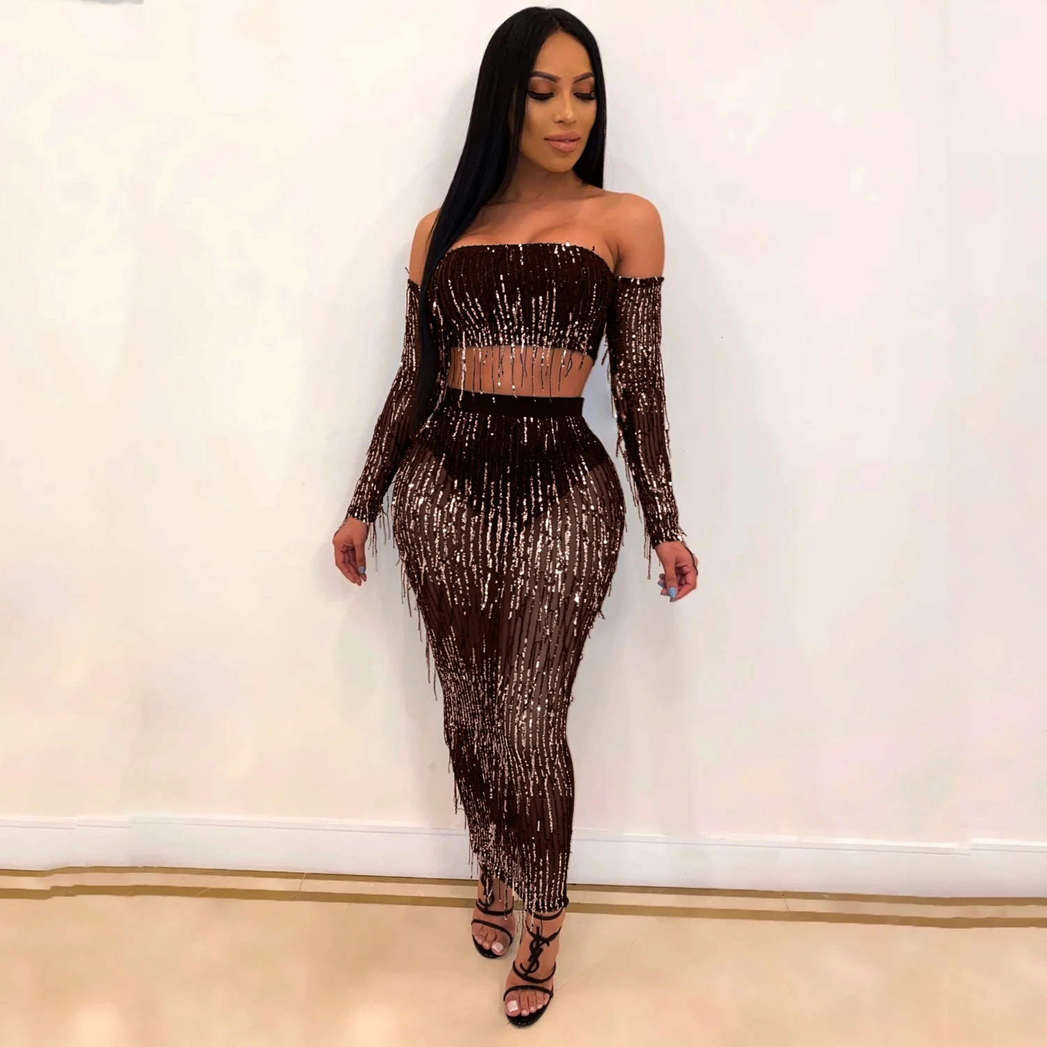 Новые Вечерние платья с кисточками женские сексуальные Клубные открытыми