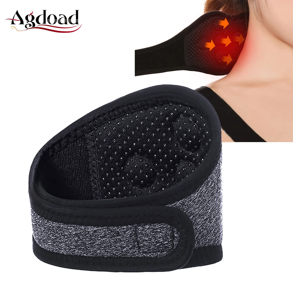 AGDOAD самонагревающийся турмалиновый шейный бандаж для поддержки шейных