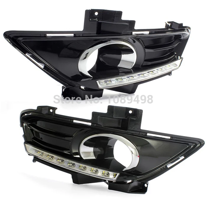1 компл светодиодный светодиодные противотуманные фары для вождения DRL дневные